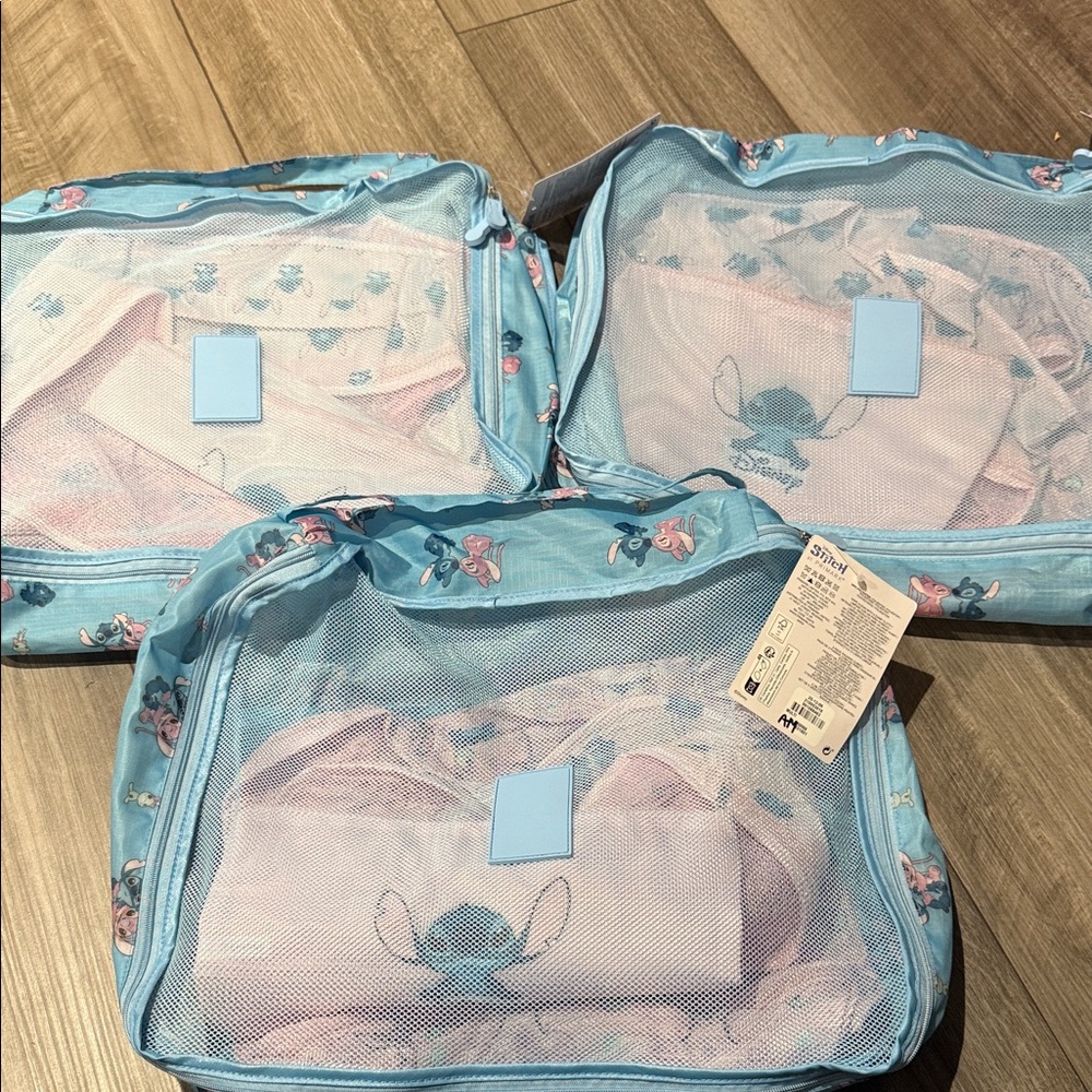 Blue Floral Travel Packing Cubes